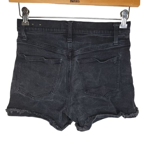 Madewell Lunar High Rise Washed Black Denim Shorts C1732 Size 26 - Picture 3 of 6